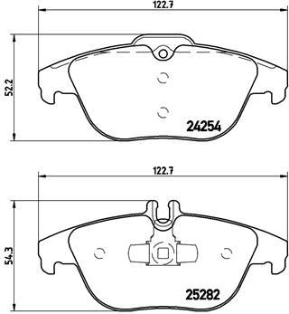 A.B.S. P 50 104 BREMBO Bremsbelagsatz, Scheibenbremse